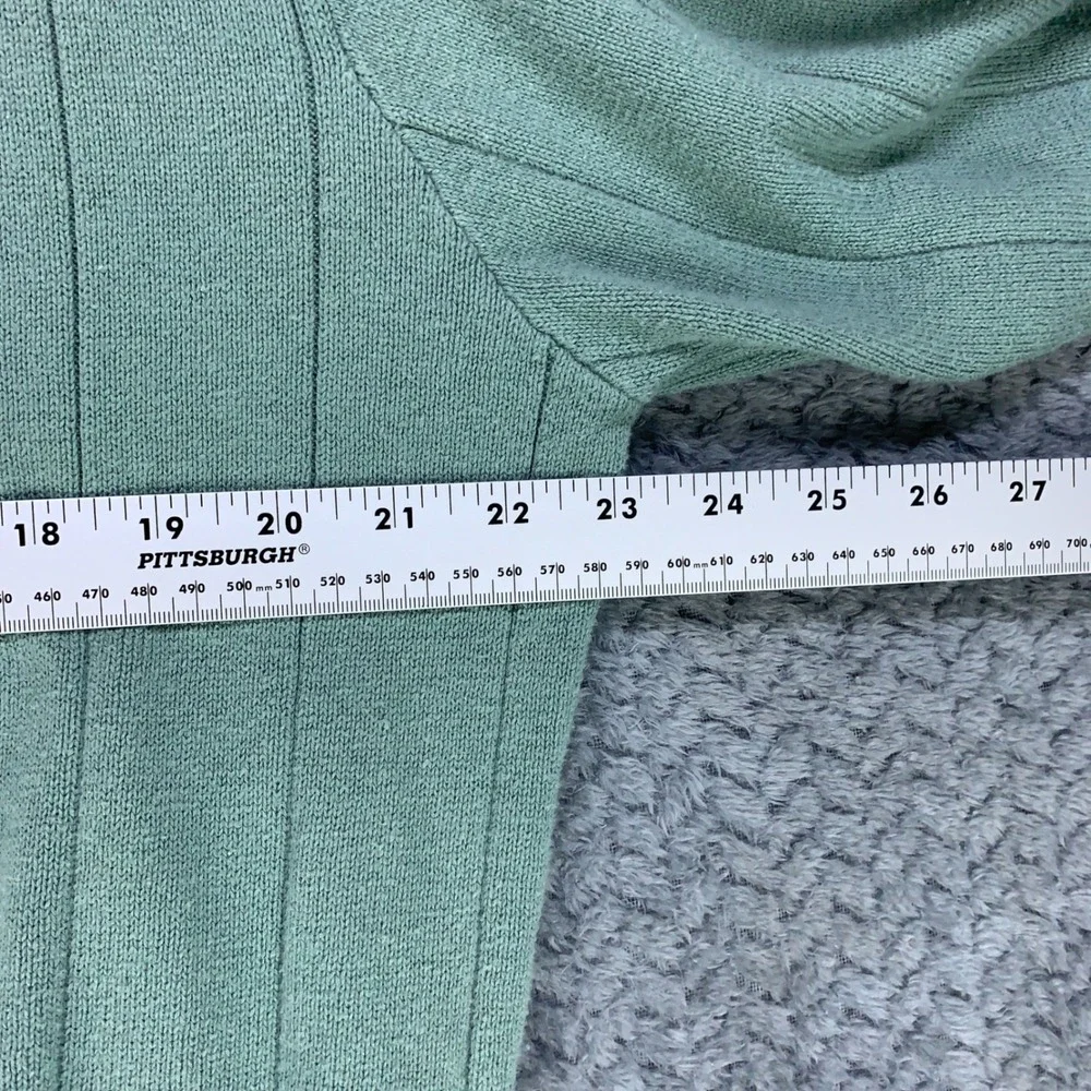 Polo Ralph Lauren Sweater Mens Large Sage Green Ribbed Crewneck Vintage